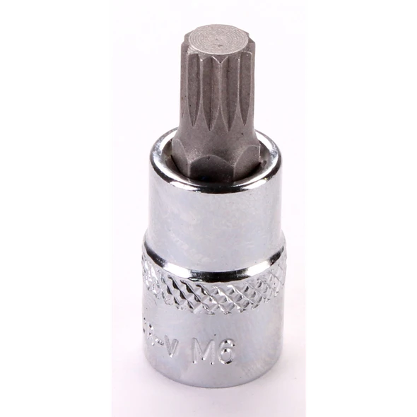 Sealey 1/4"Dr Spline Socket Bit M6 (Fully Polished)