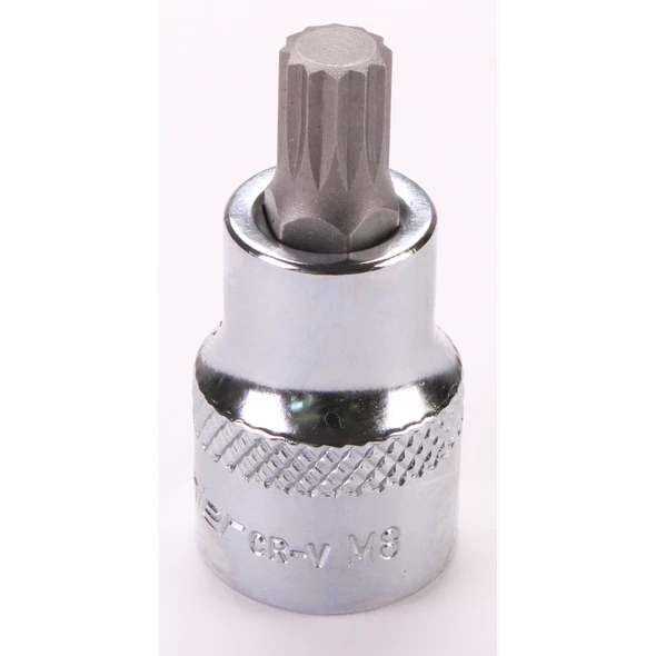 Sealey 3/8"Dr Spline Socket Bit M8 (Fully Polished)
