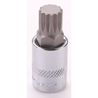 Sealey 3/8"Dr Spline Socket Bit M12 (Fully Polished) AK6241.06