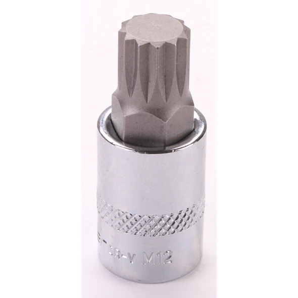 Sealey 3/8"Dr Spline Socket Bit M12 (Fully Polished)