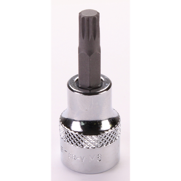 Sealey 3/8"Dr Spline Socket Bit M6 (Mirror Finish)