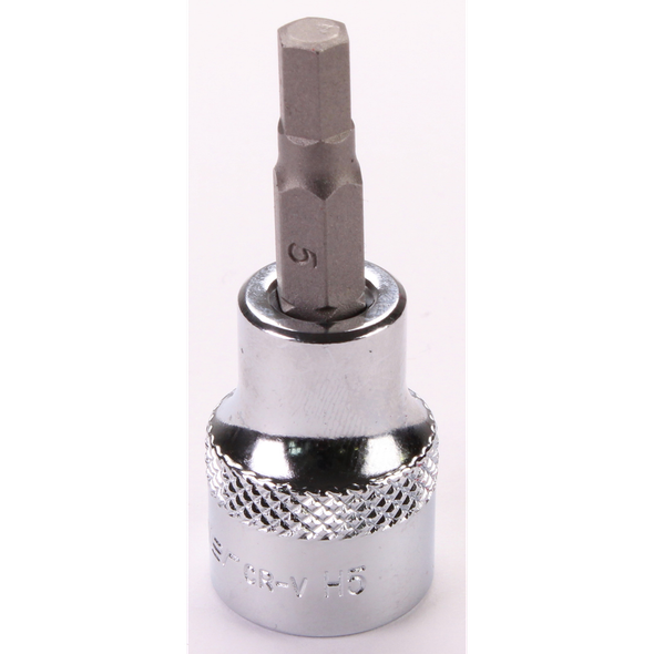 Sealey 3/8"Dr Hex Socket Bit 5mm (Mirror Finish)