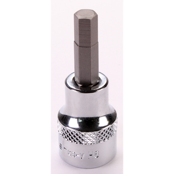 Sealey 3/8"Dr Hex Socket Bit 6mm (Mirror Finish)