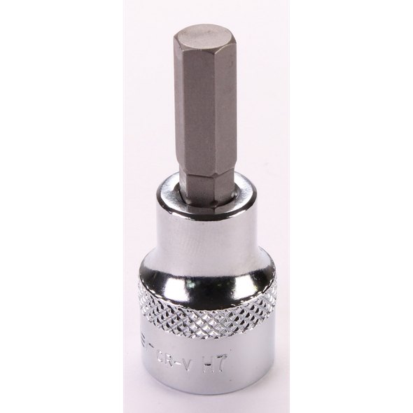 Sealey 3/8"Dr Hex Socket Bit 7mm (Mirror Finish)