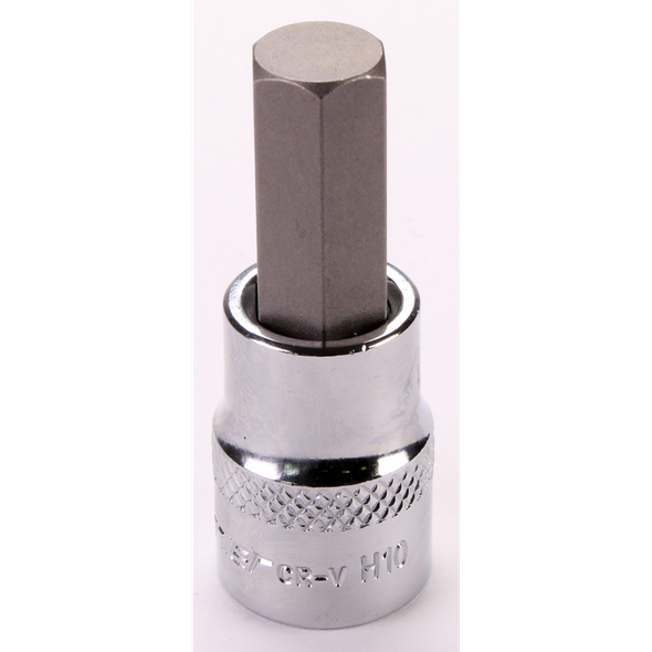 Sealey 3/8"Dr Hex Socket Bit 10mm (Mirror Finish)