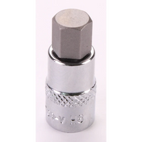 Sealey 1/4"Dr Hex Socket Bit 'Stubby' 8mm (Fully Polished) AK6244.05