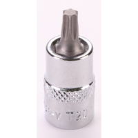 Sealey 1/4"Dr Trx-Star Socket Bit 'Stubby' T20 (Mirror Finish) AK6245.04