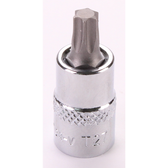 Sealey 1/4"Dr Trx-Star Socket Bit 'Stubby' T27 (Mirror Finish)