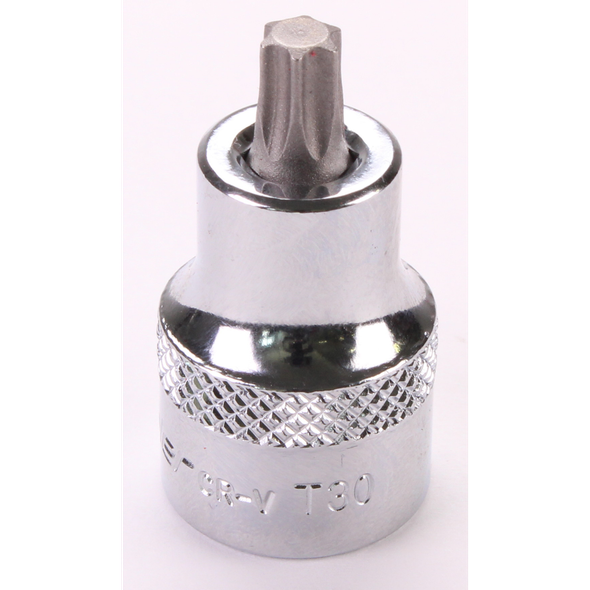 Sealey 3/8"Dr Trx-Star Socket Bit 'Stubby' T30 (Mirror Finish)