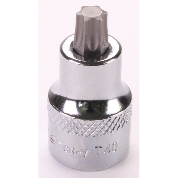 Sealey 3/8"Dr Trx-Star Socket Bit 'Stubby' T40 (Mirror Finish)