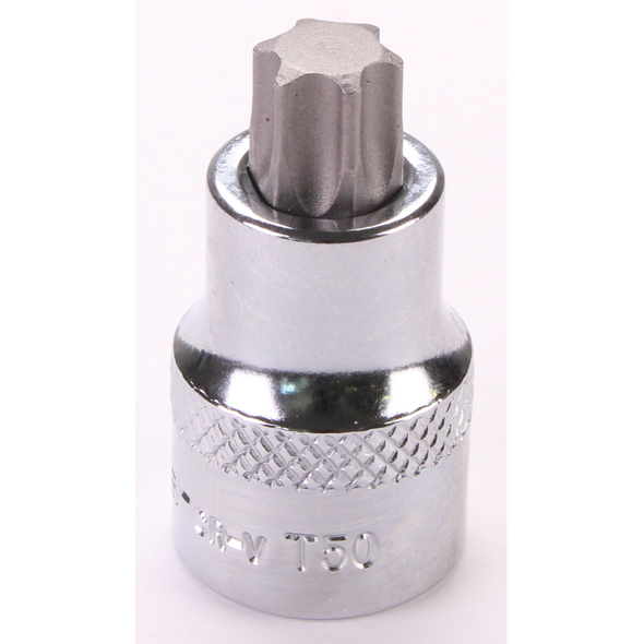 Sealey 3/8"Dr Trx-Star Socket Bit 'Stubby' T50 (Mirror Finish)