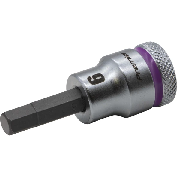 Sealey 3/8"Dr Hex Bit Socket 6mm (Violet Coded Ring)