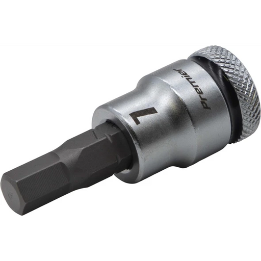 Sealey 3/8"Dr Hex Bit Socket 7mm (Black Coded Ring)