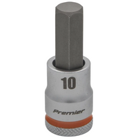 Sealey 3/8"Dr Hex Bit Socket 10mm (Orange Coded Ring) AK6250-07