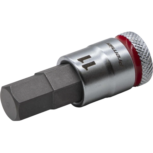 Sealey 3/8"Dr Hex Bit Socket 11mm (Red Coded Ring)