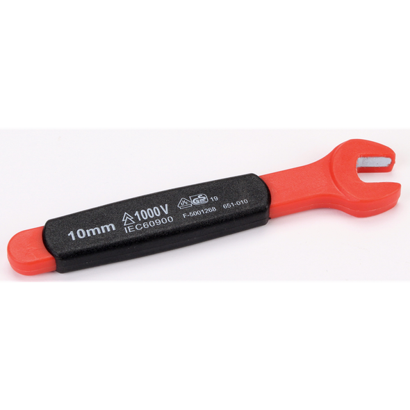 Sealey Insulated Open End Spanner 10mm