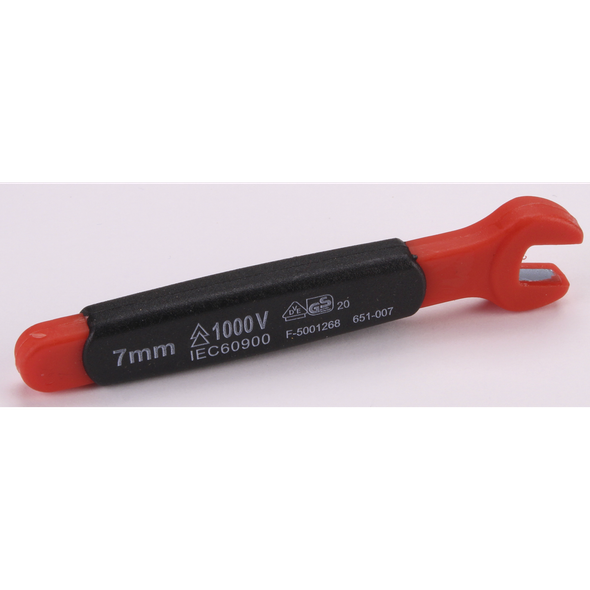 Sealey Insulated Open End Wrench 7mm