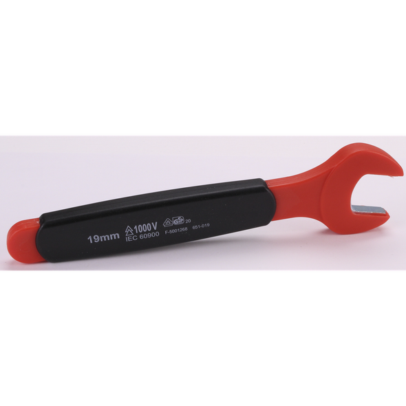 Sealey Insulated Open End Wrench 19mm