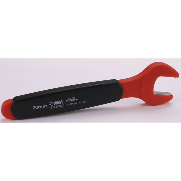 Sealey Insulated Open End Wrench 20mm