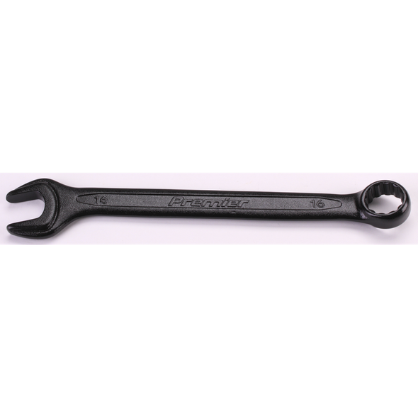 Sealey 15° Offset Open End/Ring Spanner 16mm 'Black Series'