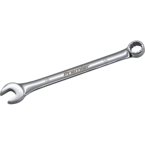 Sealey Combination Open & Ring Spanner 10mm (Fully Polished)