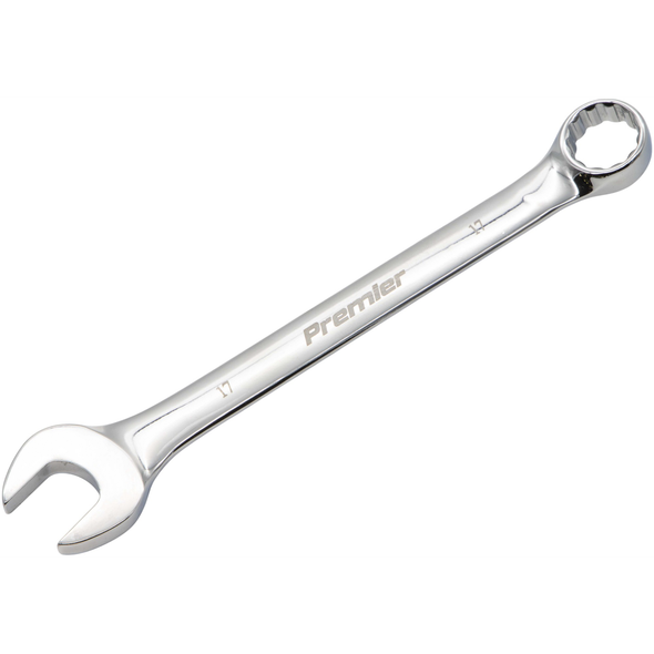 Sealey Combination Open & Ring Spanner 17mm (Fully Polished)