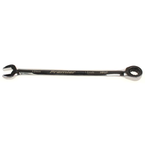 Sealey Comb. ratchet spanner 12mm (extra-long)