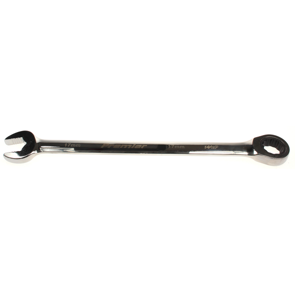 Sealey Comb. ratchet spanner 17mm (extra-long)