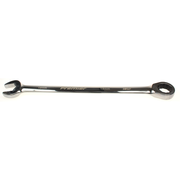 Sealey Comb. ratchet spanner 19mm (extra-long)