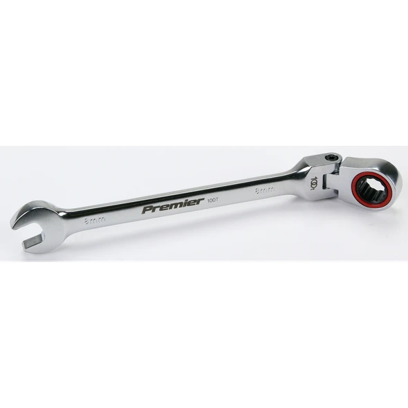 Sealey Flex-Head Ratchet Comb. Spanner 8mm