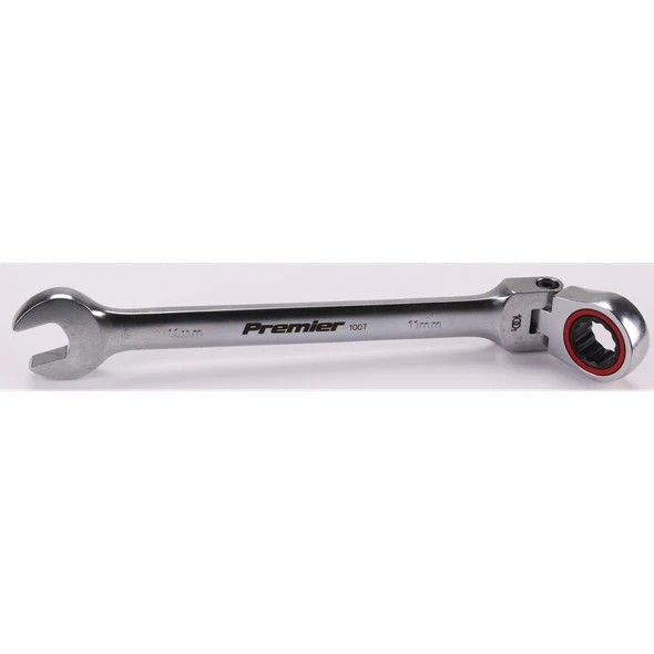 Sealey Flex-Head Ratchet Comb. Spanner 11mm
