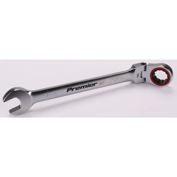 Sealey Flex-Head Ratchet Comb. Spanner 17mm