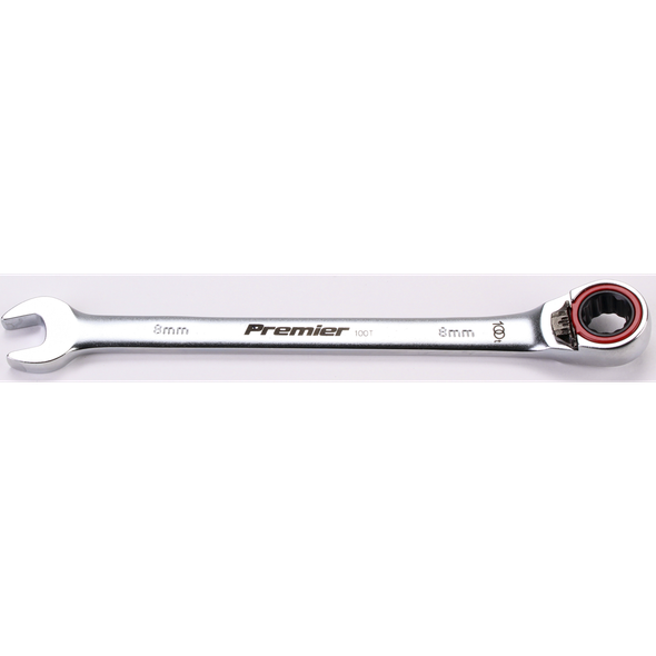 Sealey Reversible Ratchet Comb. Spanner 8mm