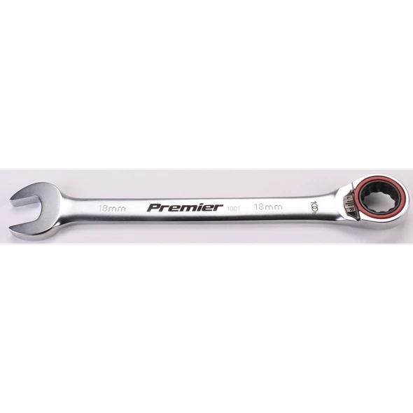 Sealey Reversible Ratchet Comb. Spanner 18mm