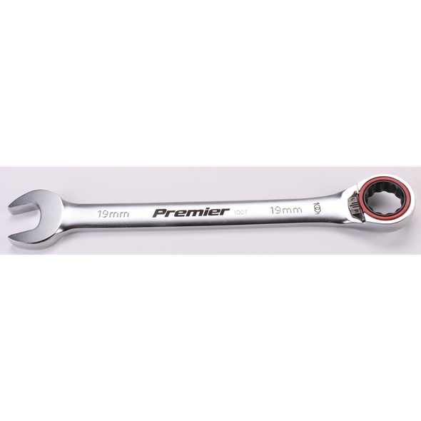 Sealey Reversible Ratchet Comb. Spanner 19mm