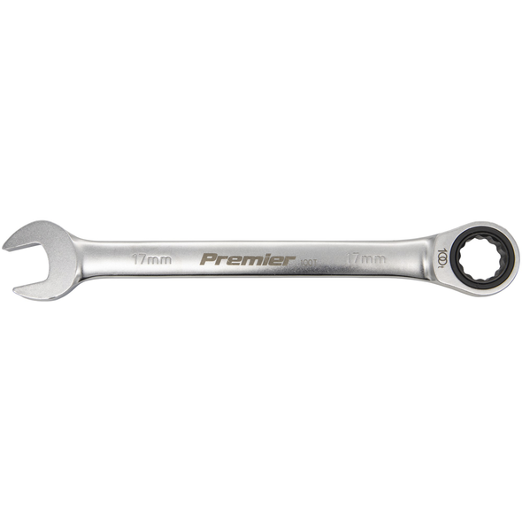 Sealey Combination Ratchet Spanner 17mm (Platinum Series)