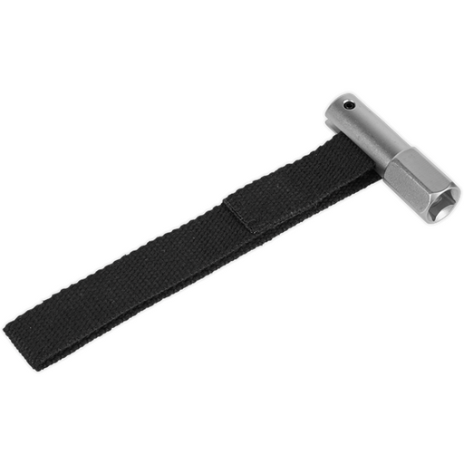 Sealey Oil Filter Strap Wrench 120mm Capacity 1/2"Sq Drive AK640 Sealey - Town Tools 