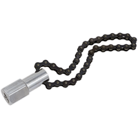 Sealey Oil Filter Chain Wrench 135mm Capacity 1/2"Sq Drive AK641