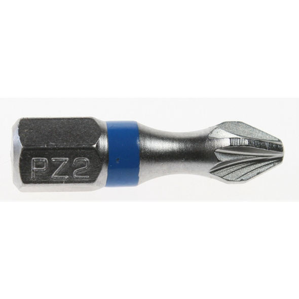 Sealey Pozi bit pz2 25mml 'blue' (impact grade)