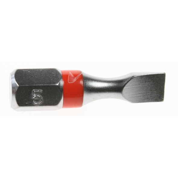 Sealey Slotted bit sl5 25mml 'dark orange' (impact grade)