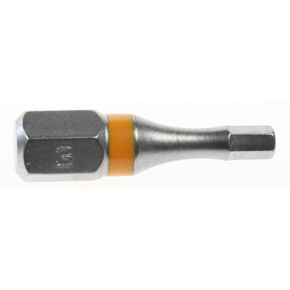 Sealey Hex bit h3 25mml 'orange' (impact grade)