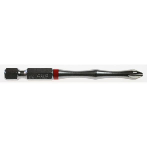 Sealey Phillips bit ph2 75mml 'red' (impact grade)