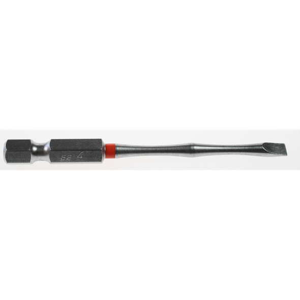Sealey Slotted bit sl4 75mml 'dark orange' (impact grade)