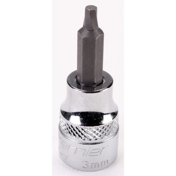 Sealey 3/8"Dr Hex Socket Bit (Lock-On) 3mm