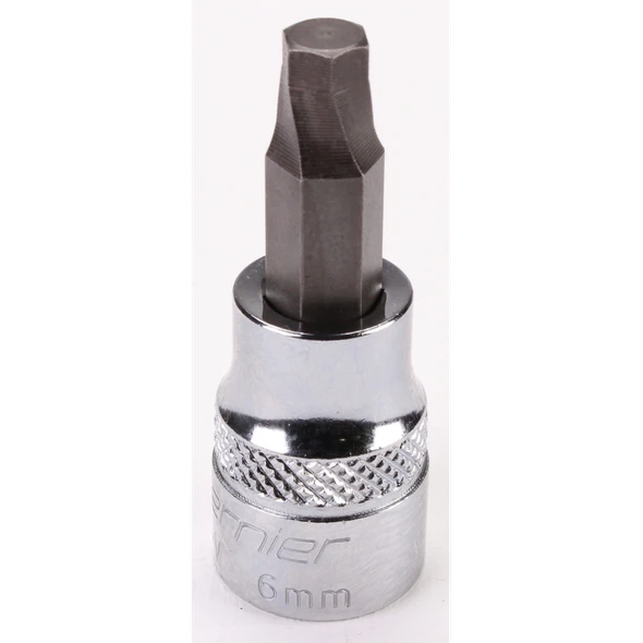 Sealey 3/8"Dr Hex Socket Bit (Lock-On) 6mm