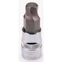 Sealey 3/8"Dr Hex Socket Bit (Lock-On) 9mm AK65601.07