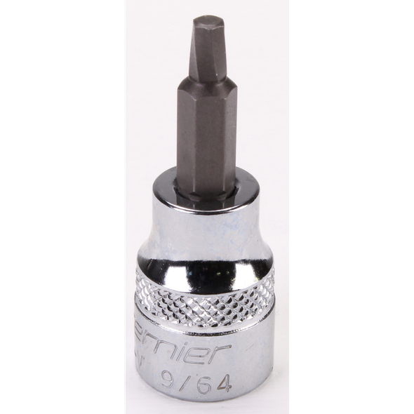 Sealey 3/8"Dr Hex Socket Bit (Lock-On) 9/64"