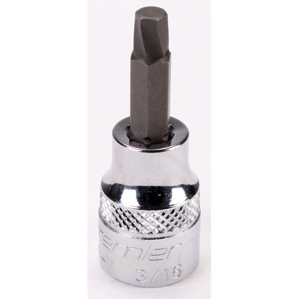Sealey 3/8"Dr Hex Socket Bit (Lock-On) 3/16"