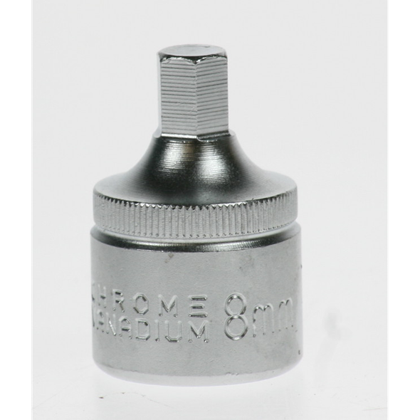 Sealey 1/2"dr stubby hex socket 8x40mm