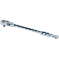 Sealey Ratchet Wrench Flexi-Head 300mm 3/8"Sq Drive Pear-Head Flip Reverse